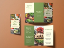 Trifold Vegan Food Brochure - 2 Templates Screenshot 5