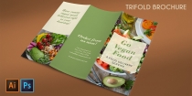 Trifold Vegan Food Brochure - 2 Templates Screenshot 6