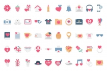100 Valentines Day Color Isolated Vector Icons Screenshot 4