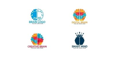 Set of Brain Logo