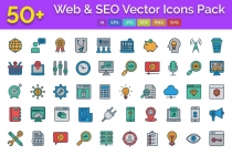50 Web and SEO Vector Icons pack Screenshot 1