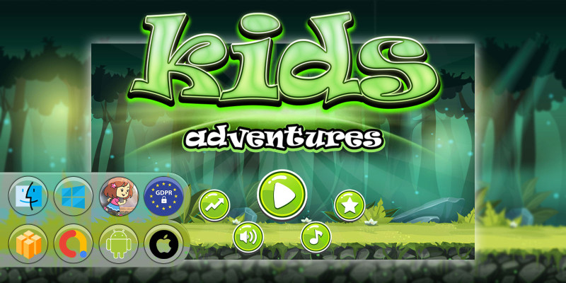 Kids Adventure Android iOS Buildbox with Applovin 