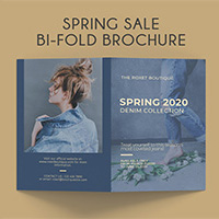 Bi-Fold Fashion Spring Sale Brochure A4