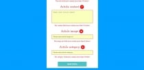 PHP & JQuery submit article form Screenshot 4