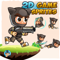 CatBoy 2D Game Sprites