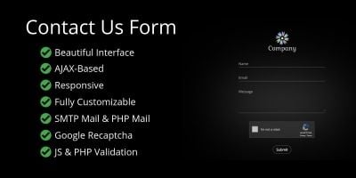 Beautiful AJAX Contact Form with Animations