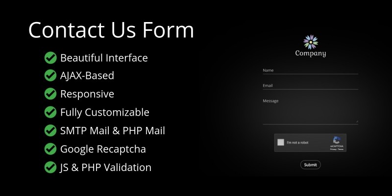Beautiful AJAX Contact Form with Animations
