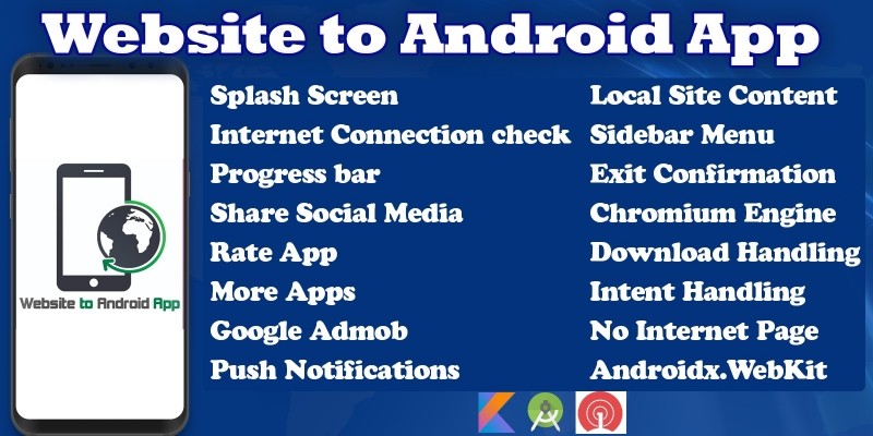 Website to Android App - Android Studio Project