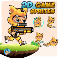 Tiger Boy 2D Game Sprites