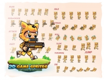 Tiger Boy 2D Game Sprites Screenshot 2