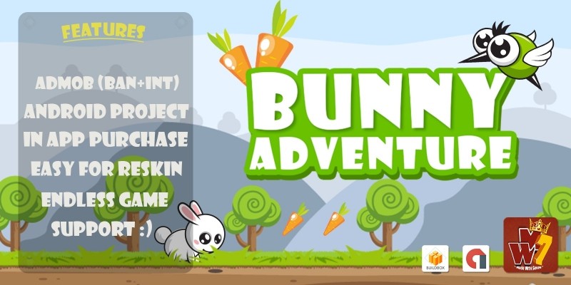 Bunny Adventure - Buildbox Template