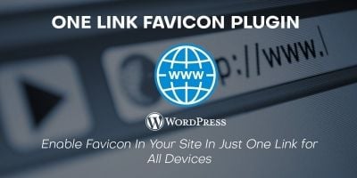 One Link Favicon WordPress Plugin