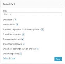 Business Contact Info WordPress Plugin  Screenshot 3