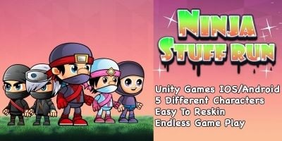 Ninja Stuff Run - Unity Endless Run Game