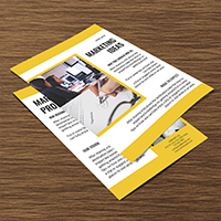 Professional Marketing Flyer - A4 PSD Templates