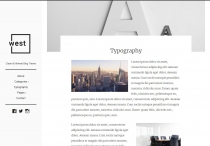 One West - WordPress Blog Theme Screenshot 2
