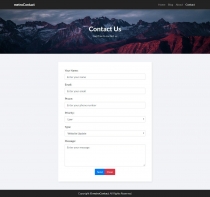MetroContact - PHP Contact Form Template Screenshot 3