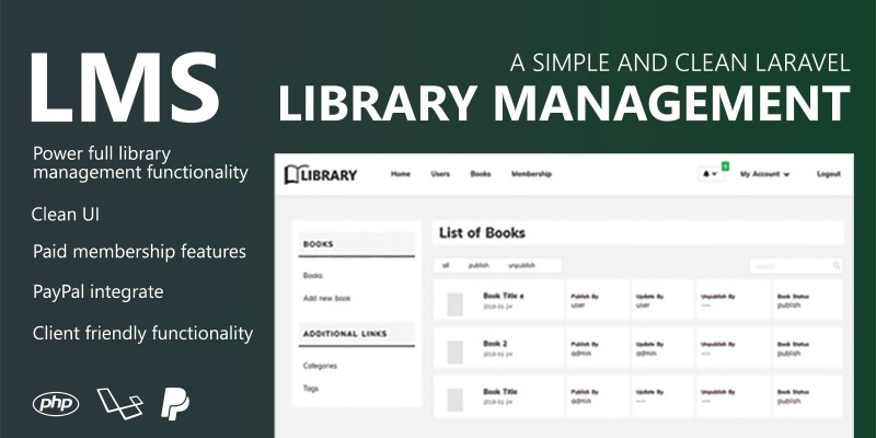 Library Management System - Laravel PHP