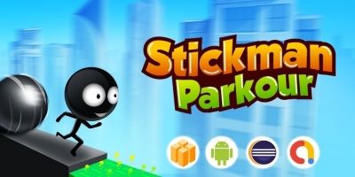 Stickman Runner Parkour - Template Buildbox