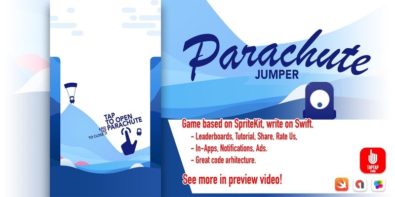 Parachute Jumper - iOS Source Code