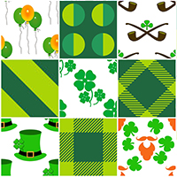 32 St Patrics Day Seamless Tileable Pattern