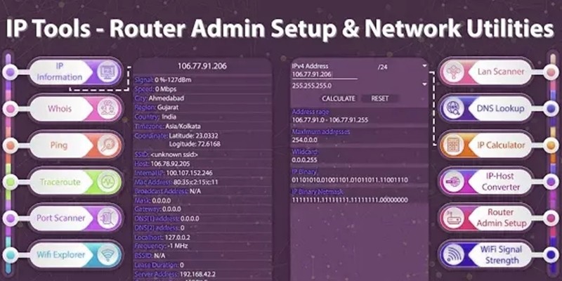 Network IP Tools - Network Utilities Android App