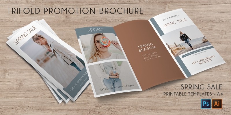 Tri-Fold Promotion Brochure - 2 Templates