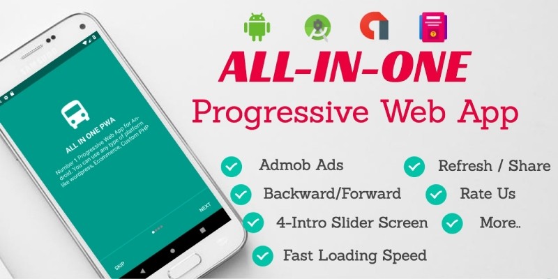 All-In-One Progressive Web App Android