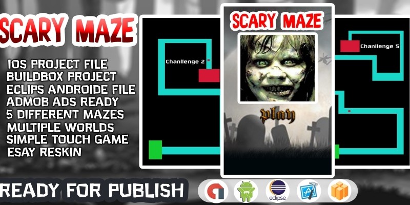 Scary Maze Buildbox Template