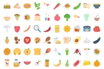 260 Food Color Vector Icons Pack Screenshot 2