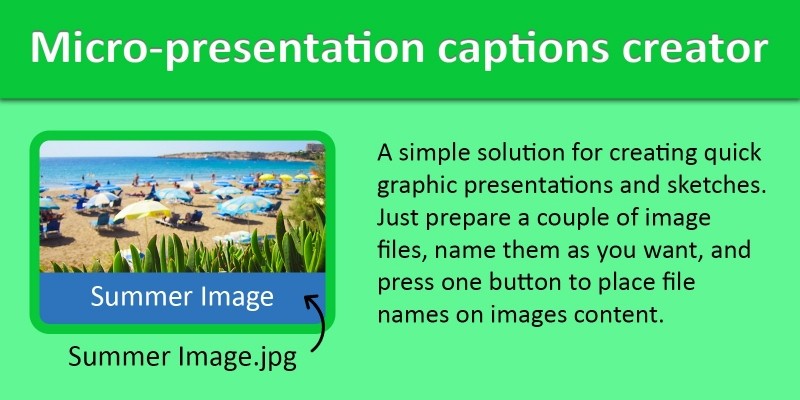 Micro-Presentation Captions Creator .NET
