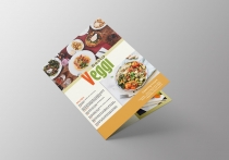 Vegan Menu Bifold Brochure A3 - 2 Templates Screenshot 1
