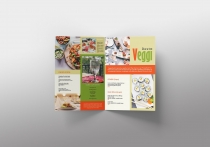 Vegan Menu Bifold Brochure A3 - 2 Templates Screenshot 4