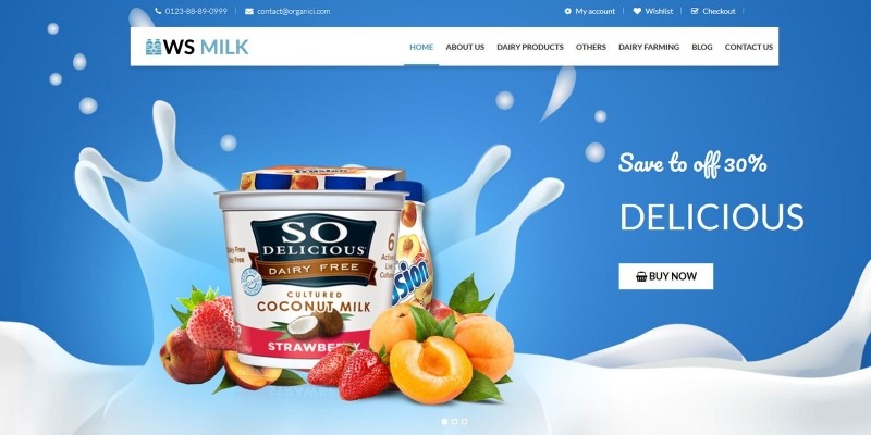 WS Milk -WooCommerce WordPress Theme