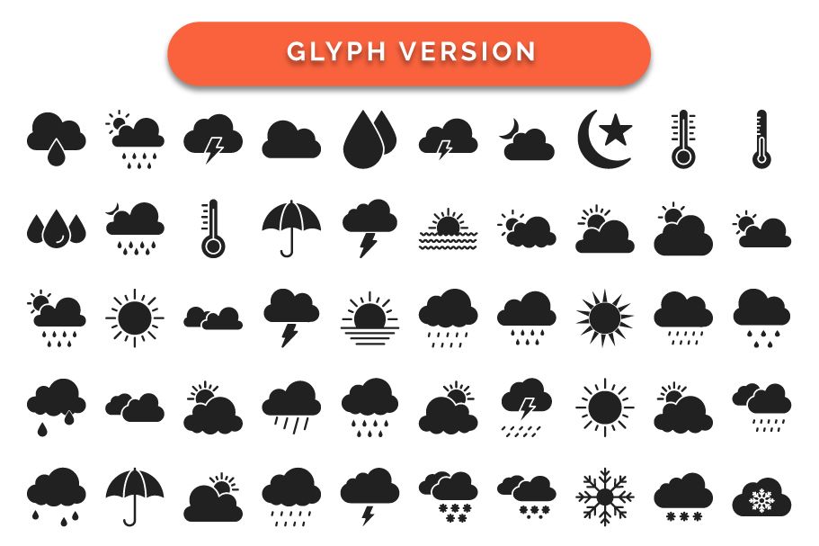 Download 440 Weather Vector Icons Pack by PromotionKing | Codester