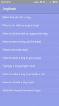 Book about dogs - Android Studio Project Screenshot 1
