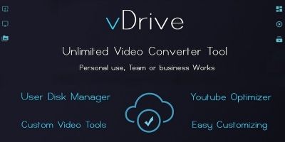 vDrive - Unlimited Video Convertor Tools PHP