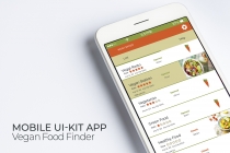 Mobile Vegan Food Finder App - 6  PSD Templates  Screenshot 9
