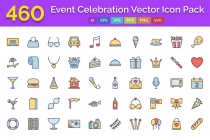 460 Event Celebration Vector Icon Pack Screenshot 1