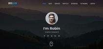 Robin - Personal Portfolio HTML Template Screenshot 1