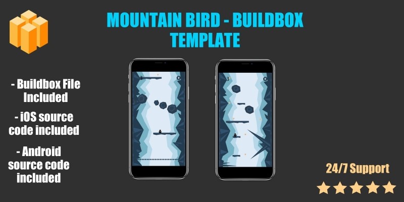 Mountain Bird - Buildbox Template
