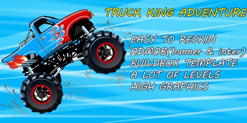 Truck King Adventure - Buildbox Game Template