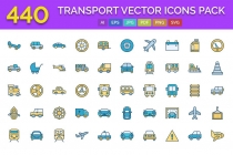 440 Transport Vector Icons Pack Screenshot 1