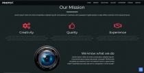 PhotoX - Professional Photography HTML Template  Screenshot 2