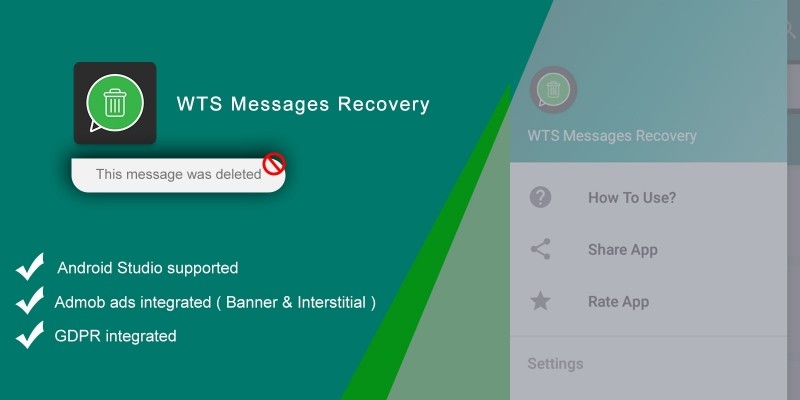 WTS Messages Recovery  - Android Template