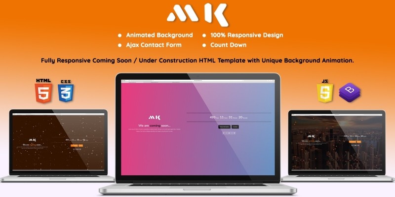 MK - Coming Soon HTML Template