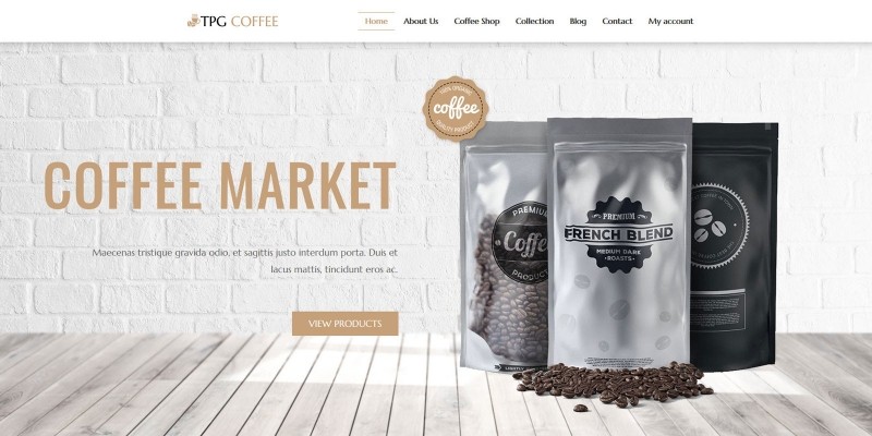 TPG Coffee  - WordPress Theme