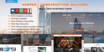 Harper - Construction Building WordPress Theme