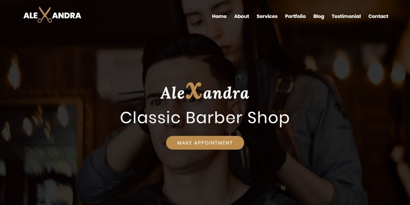 Alexandra - Barber Shop HTML Template