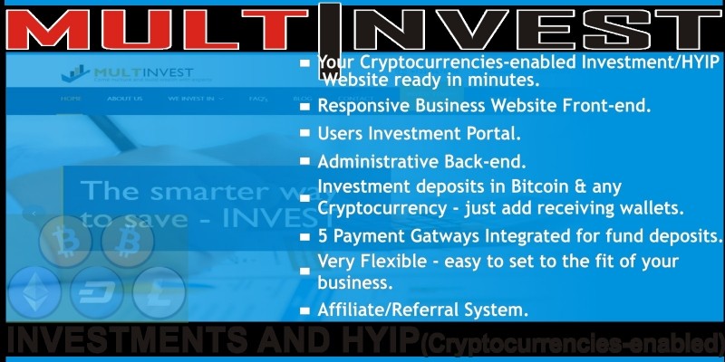 MultInvest - Cryptocurrencies Investment Script